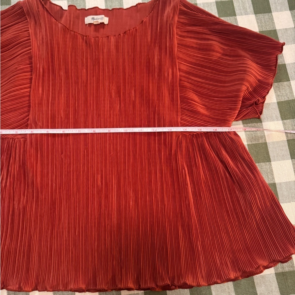 Madewell Texture & Thread Micro-Pleat Top - Picture 11 of 14